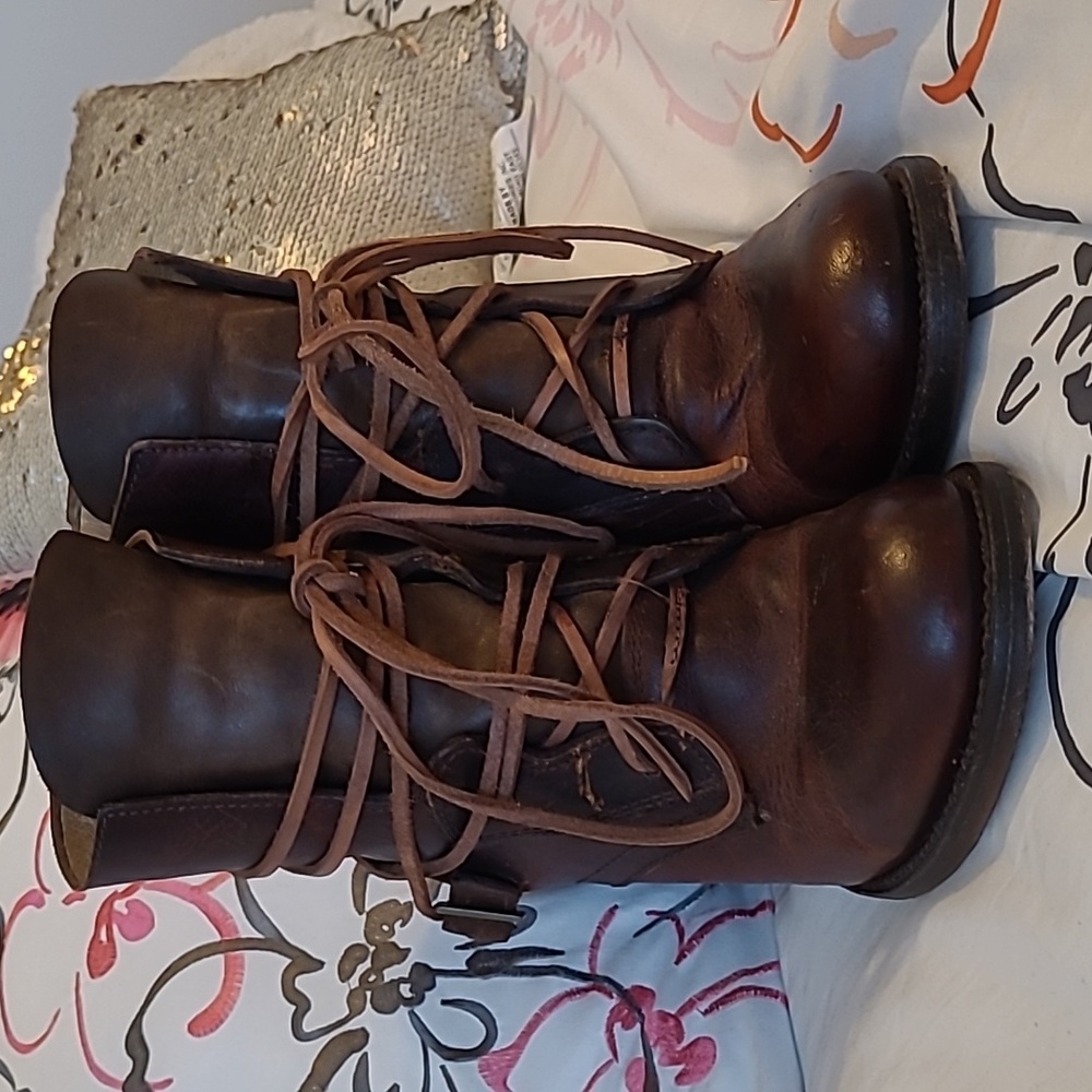 SOLD! Freebird By Steven Billy Cognac Boots Size 8 - Picture 2 of 7